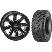 Set of 2 Mounted Wheel and Tire Kit Wheel: 14x7 5+2 4/137 Tire: 28x10-14 6 Ply