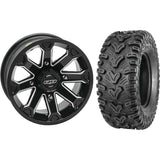 Set of 2 Mounted Wheel and Tire Kit Wheel: 14x7 5+2 4/137 Tire: 28x10-14 6 Ply