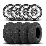 ITP SS212 12" Machined Black Wheels And Mud Lite II Tires [26x9-12]