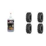 Set of 4 ATV QUADBOSS Tires (QBT673 34x10R-15 Front/Rear) with Sealant