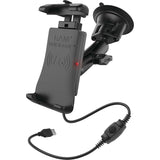 Cargador inalámbrico impermeable de agarre rápido Ram Mounts con ventosa - RAM-B-166-UN14W