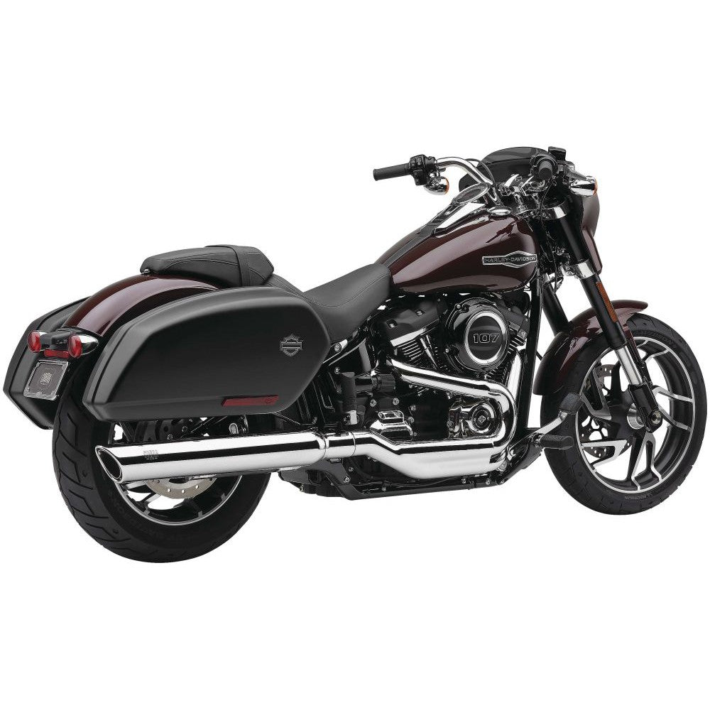 Cobra Slip-On Exhaust 4" 909 Twins Chrome - 6520