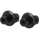 Puig Adventure Footpeg Adaptors Black Rear - 6997N