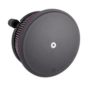 Arlen Ness Big Sucker Black Smooth Steel Air Filter Kit With Steel Cover 50-359