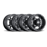 ITP Set of 4 SS112 Sport Alloy Wheel Black 10x8 4/115 3+5