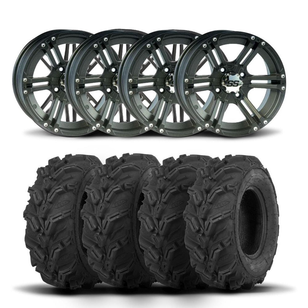 ITP SS316 12" Wheels And Mud Lite XTR Tires [26x9-12]