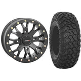Set of 2 Mounted Wheel and Tire Kit Wheel: Kitting - Wheel 14x7 4+3 4/156 Tire: 30x10-14 8 Ply