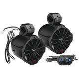 Boss Audio Systems Bluetooth Roll Cage Speaker Pods Two 6.5" Speakers with 1" Tweeter, Black