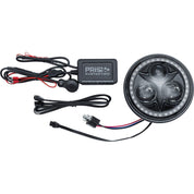 Orbit Prism 5-3/4" LED Headlight with Bluetooth Multi-Color Halo Black