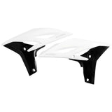 Acerbis White/Black Radiator Shrouds for Yamaha - 2171761035
