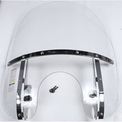 National Cycle Clear SwitchBlade 2-Up Quick Release Windshield With Mount Kit, Straight Forks
