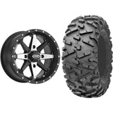 Set of 2 Mounted Wheel and Tire Kit Wheel: 14x7 5+2 4/110 Tire: 26x11-14 6 Ply