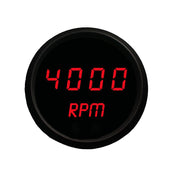 Intellitronix Programmable Digital Mini-Tachometer 2 1/16" in Black Trim - Red