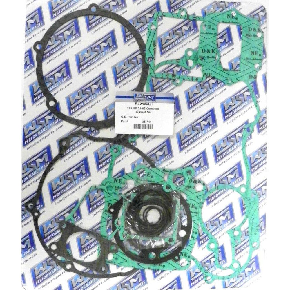 WSM Complete Gasket Kit For Kawasaki 125 KX 01-02 25-741