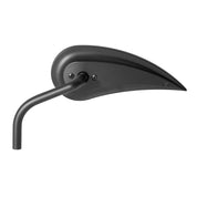 Arlen Ness RAD III Left Steel Stem Black Teardrop Mirror 13-082