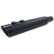 Two Brothers Racing Comp-S 2-into-1 Black Full Exhaust System With Black Slash Cut Cap 005-4640199-BS
