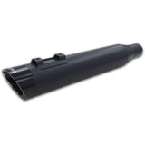 Two Brothers Racing Comp-S 2-into-1 Black Full Exhaust System With Black Slash Cut Cap 005-4640199-BS