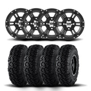 ITP SS212 12" Matte Black Wheels And Ultra Cross R-Spec Tires [23x8-12]