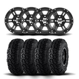Rines ITP SS212 de 12" en negro mate y neumáticos Ultra Cross R-Spec [23x8-12]
