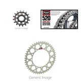 520H Chain,Front ST & Rear Alum Sprockt Kit GSX-R600 520 Conversion 11-17 For Su