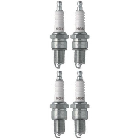 Set 4 NGK Standard Spark Plugs for Kawasaki AR80-A 1982 Engine 80cc