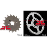 Front & Rear Sprocket Kit for KAWASAKI KE100 B1-B20-USA 82-01 JT Sprockets