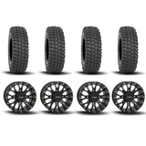 System 3 ST-3 Simulated Beadlock Matte Black 18" Wheels And XCR350 Tires [36x10R-18]
