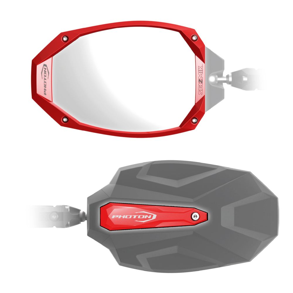 Seizmik Photon Side View Mirrors with Cast Aluminum Body & Bezel 56-18109