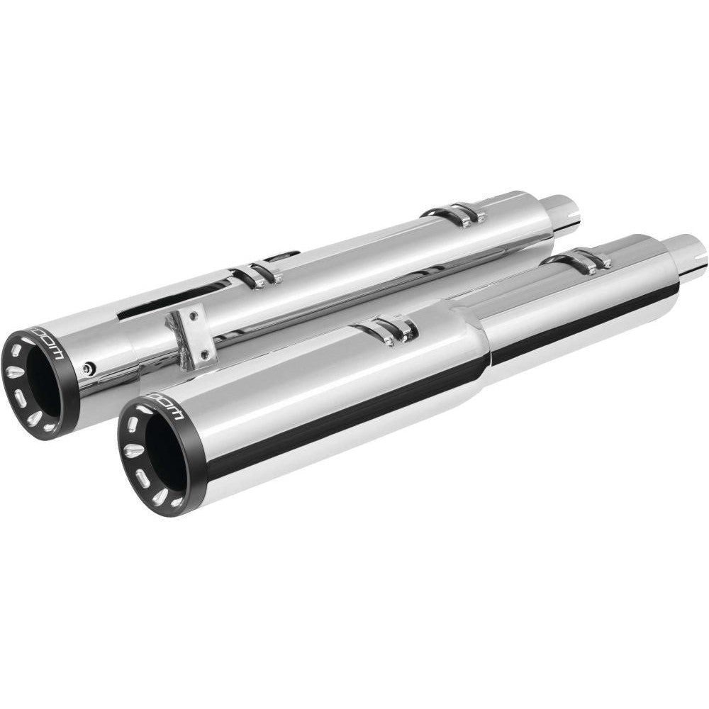 Freedom Performance 2-Step Slip-On Exhaust Straight Tip Chrome/Black - IN00198