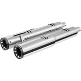 Freedom Performance 2-Step Slip-On Exhaust Straight Tip Chrome/Black - IN00198