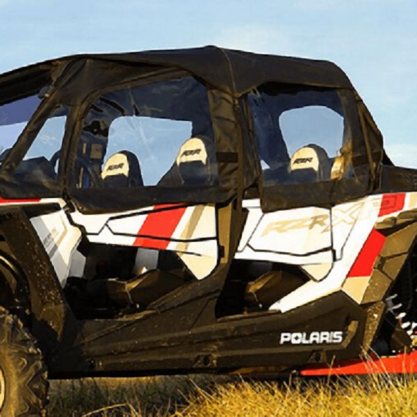 Falcon Ridge Black Canvas Doors, Rear Window and Top With Zipper For Polaris RZR 2014-2018