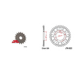 Front & Rear Sprocket Kit for SUZUKI GSX750F Katana 1998-2006