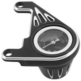 Arlen Ness 1.75in Black Deep Cut Oil Pressure Gauge Kit 15-667