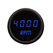 Intellitronix Programmable Digital Mini-Tachometer 2 1/16" in Black Trim - Blue