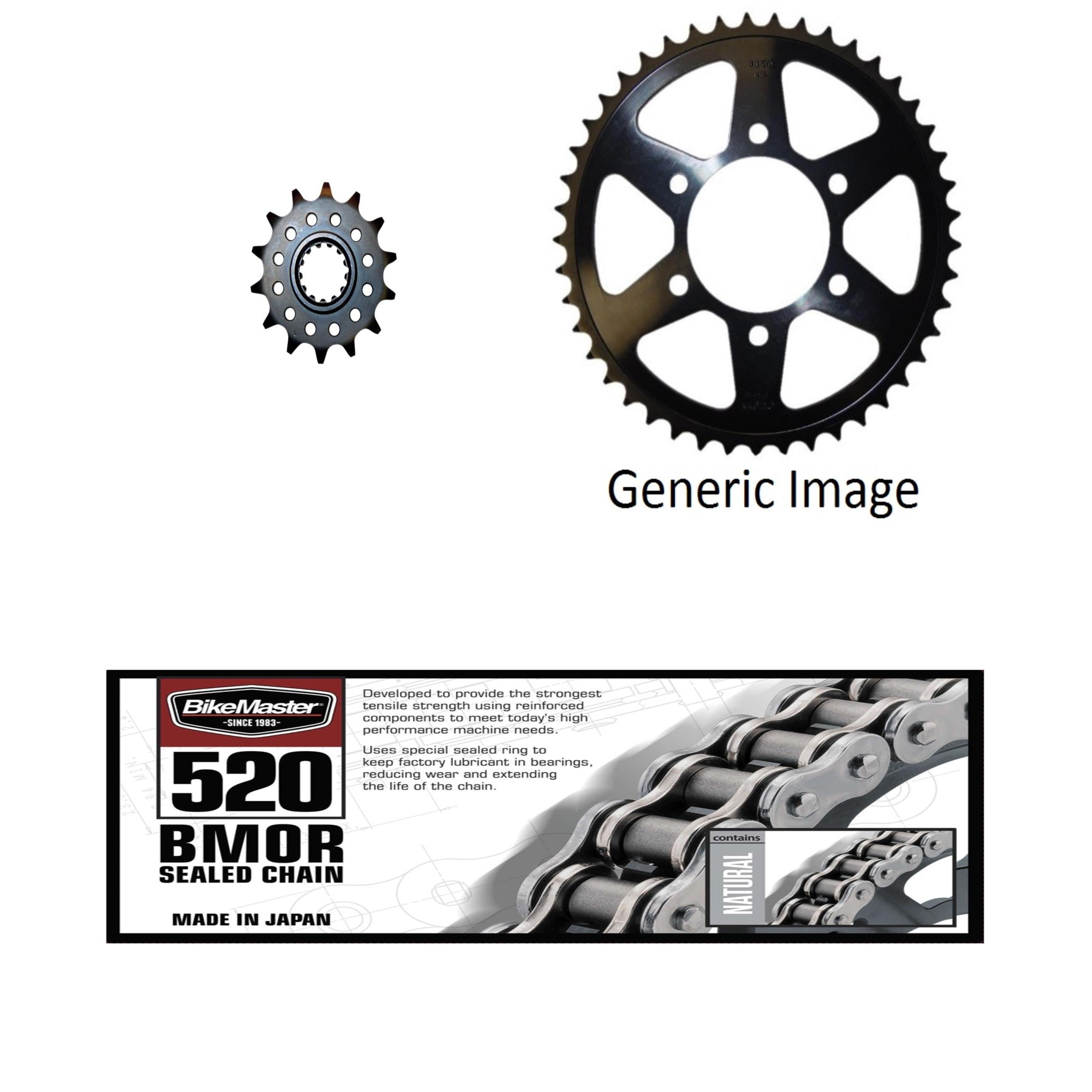 520 BMOR Sealed Chain, Front & Rear Steel Sprocket Kit KAWASAKI ZX636 2003-2006