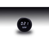 Intellitronix Water Temperature LED Digital Gauge in Black Bezel - White