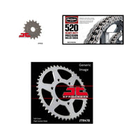 520H Heavy-Duty Chain Natural, Front & Rear Sprocket Kit KAWASAKI ZX-4 1991-1992