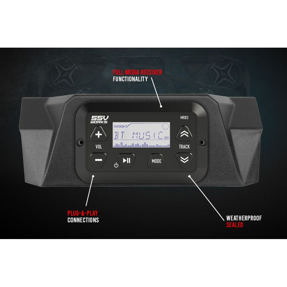SSV Works Phase X Kicker 8-Speaker Plug-and-Play System For Can-Am Maverick X3 2017-2022