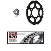 520H Heavy-Duty Chain, Front & Rear St Sprocket Kit KAWASAKI ZX600 (ZX-6R) 07-12