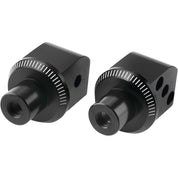 Puig Adventure Footpeg Adaptors Black Rear - 6351N