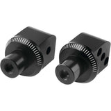 Puig Adventure Footpeg Adaptors Black Rear - 6351N