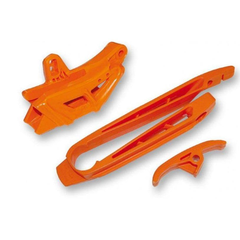 KTM 200 EXC 1998-2005 UFO orange Chain Guide And Swingarm Slider Kit