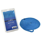 WSM 3/8'' x 15' Nylon Blue Dock Line 1000-3815BL