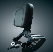 Kuryakyn Multi Purpose Driver Passenger Backrest Adjustable Black Luggage Rack