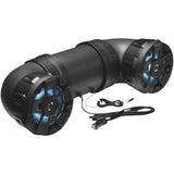 Boss Audio Systems 8" Bluetooth Sound System with RGB Black Plug-and-Play