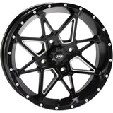 ITP Tornado Wheel Machined Black 17x7 4/156 4+3 1721962727B