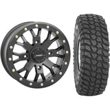 Set of 2 Mounted Wheel and Tire Kit Wheel: 14x7 4+3 4/137 Tire: 30x10-14 8 Ply