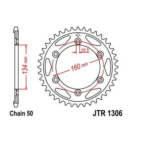 Steel Rear Sprocket 40T for Street HONDA CBR1000RR 2006-2007
