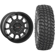Set of 2 Mounted Wheel and Tire Kit Wheel: 15x7 5+2 4/156 Tire: 32x10-15 8 Ply