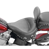 Harley FXSTC Custom 1986-1999 Wide Touring Solo Seat w/BR w/Chrome Studs Mustang